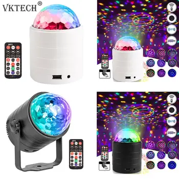 

LED Laser Projector Light Romantic 6 Color Projection Lamp Portable USB Bluetooth Disco Stage Effect Light with Remote Control