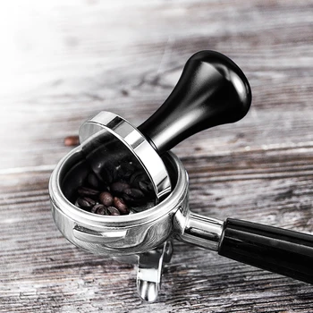 

51mm/58mm Coffee Tamper Thread Bottom stainless steel Handle Powder Hammer Flat Rippler Tamper Coffee Tools Home kitchen Tools