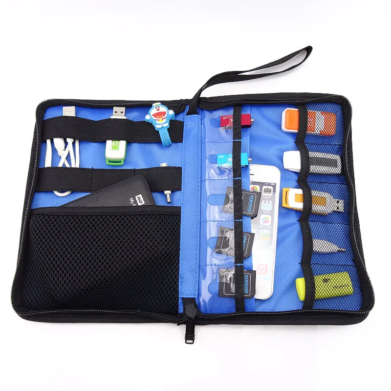 Protective Large Capacity Power Bank Travel Bag for 2 5 Hard Drive Disk USB Cable Organizer Headphone Carrying Protect Bag Pouch