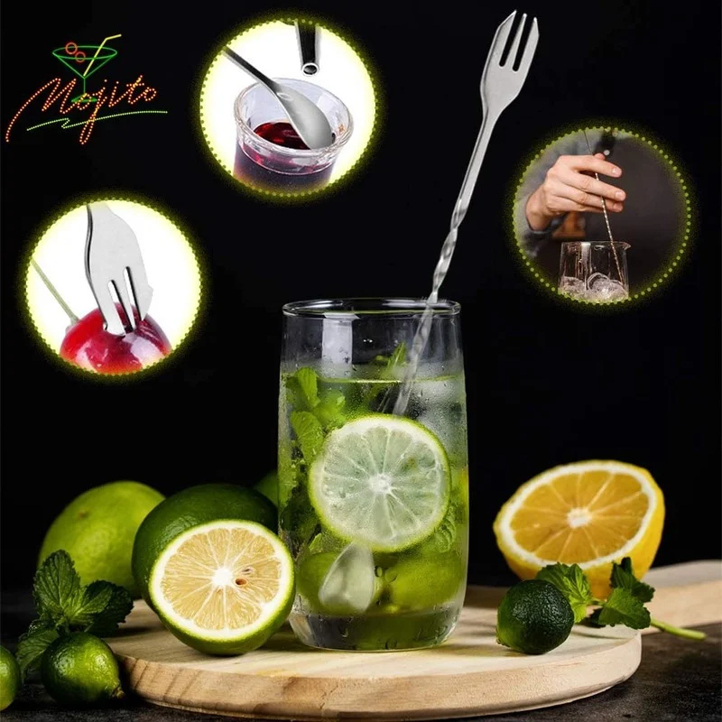 Professional Stainless Steel Cocktail Mixing Tools Kit