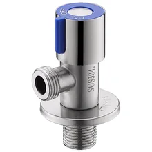 SUS304 треугольный клапан из нержавеющей стали 304 горячий и холодный Т-разъем угловой клапан камера горшок грипп воды переключатель клапан Thic