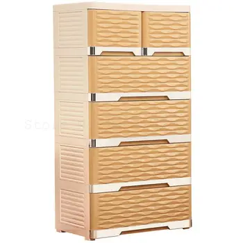 

Drawer storage cabinet Style storage cabinet European light luxury five drawers Plastic multi-layer cabinet
