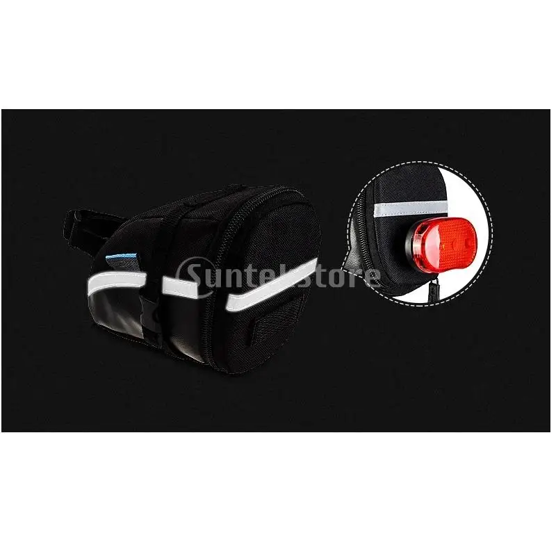 Bike Repair Tool Kits Strap-On Bicycle Saddle Bag Cycling Seat Pack Portable Rear Rack Waterproof Mountain Bicycle Seat Bag tool