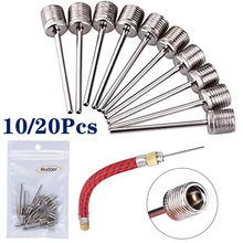 10/20Pcs Basketball Inflating Pump Needle Football Inflatable Air Valve Adaptors Stainless Steel Pump Pin Nozzle Ball Air Needle