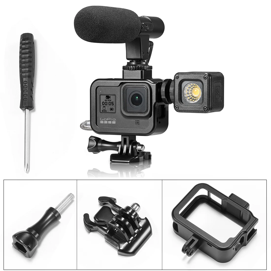HOBBYINRC защитная рамка из алюминиевого сплава чехол с кроликом для GoPro 8 (аксессуары
