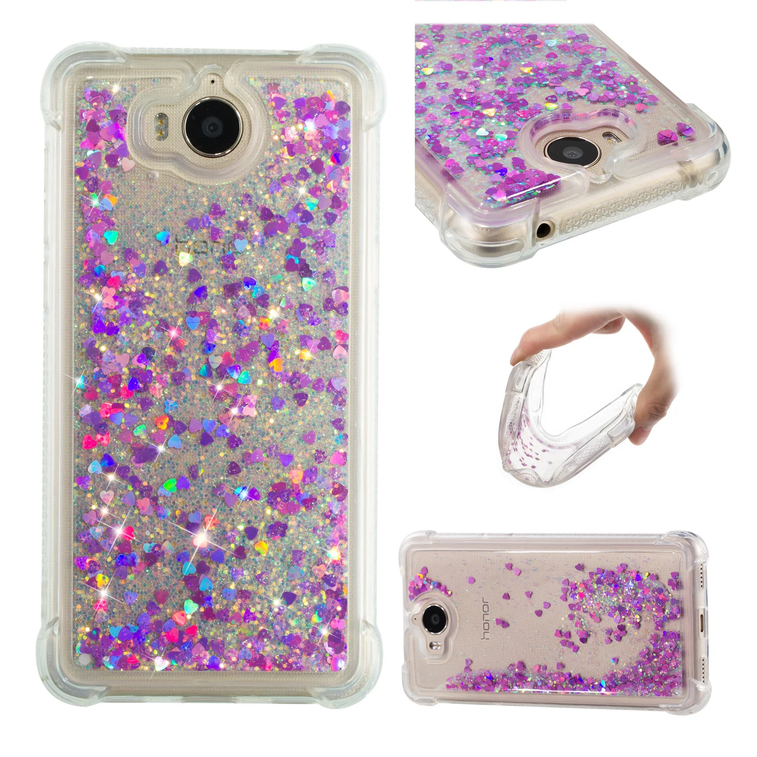 Glitter Cover For Huawei Y3 2017 Y5 2017 Y5 III Y5 3 Y5 Lite 2017 Y6 2