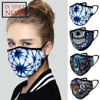 

1pc Fashion Printing Breathable Protection Face Cover Reuse Mask Face Mask Fashion Mondkapjes Wasbaar Masque De Protection