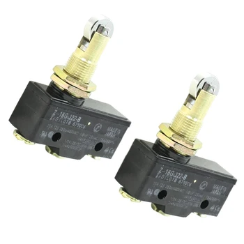 

2 Pcs Z-15GQ22-B 3 Screw Terminals Panel Mount Roller Plunger Basic Limit Switch