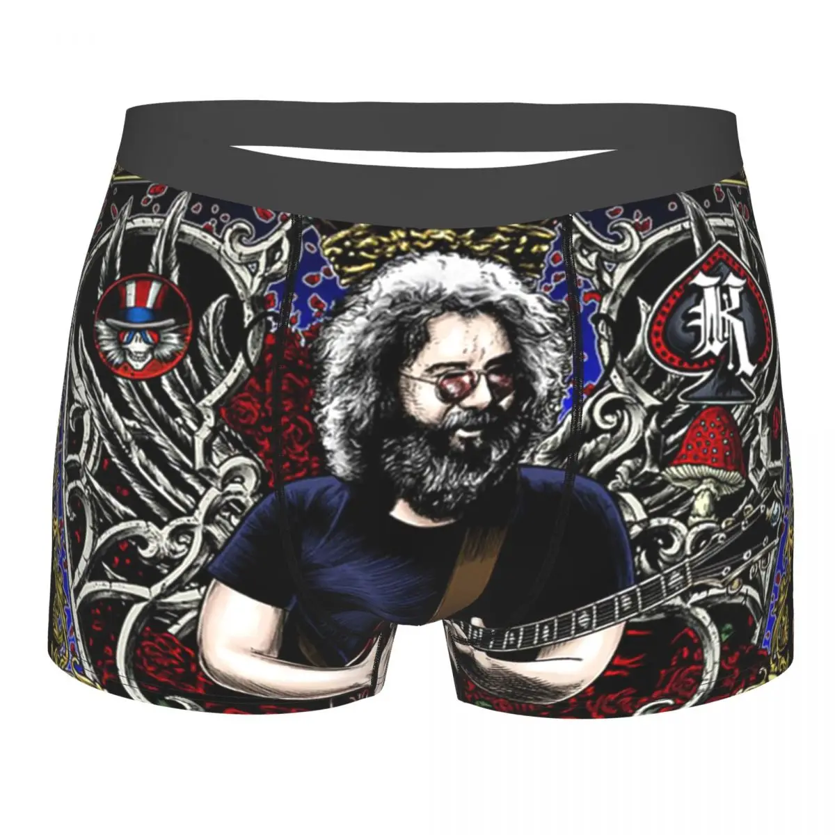 Jerry Card,Play The King Jerry Card Underpants Breathbale Panties Male Underwear Print Shorts Boxer Briefs