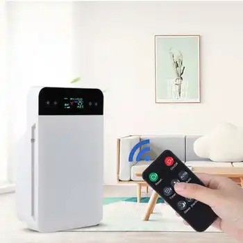 

LCD Odor Dust Air Purifier Filter Cleaner Smoke Smell Formaldehyde Removal for Household Use Remote Control