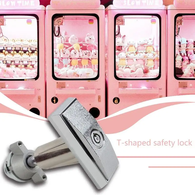

Home Door Locking Security Single Cylinder Deadbolt T-shaped Safety Lock Alloy 88*68*38mm T Safety Lock for Machine