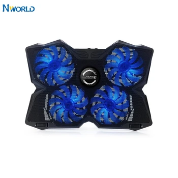 

Game USB Laptop Cooler with 4 Quiet Fans Slide-proof Laptop Stand 13"15.6"17 inch Ventilador Cooling Pads For PC Gamer Complet