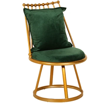 

Light luxury rotating back chair net red fashion gold small coffee table balcony table and chair three-piece small round