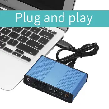 

Professional USB sound card 6 channels 5.1 CM6206 optical external sound card adapter Chipset for desktop laptop