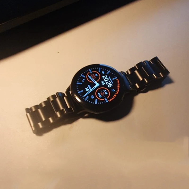 20 мм ремешок из нержавеющей стали для Galaxy Watch Active2 40 мм 44 мм ремешок для samsung Galaxy Watch 42 мм быстросъемный ремешок для часов