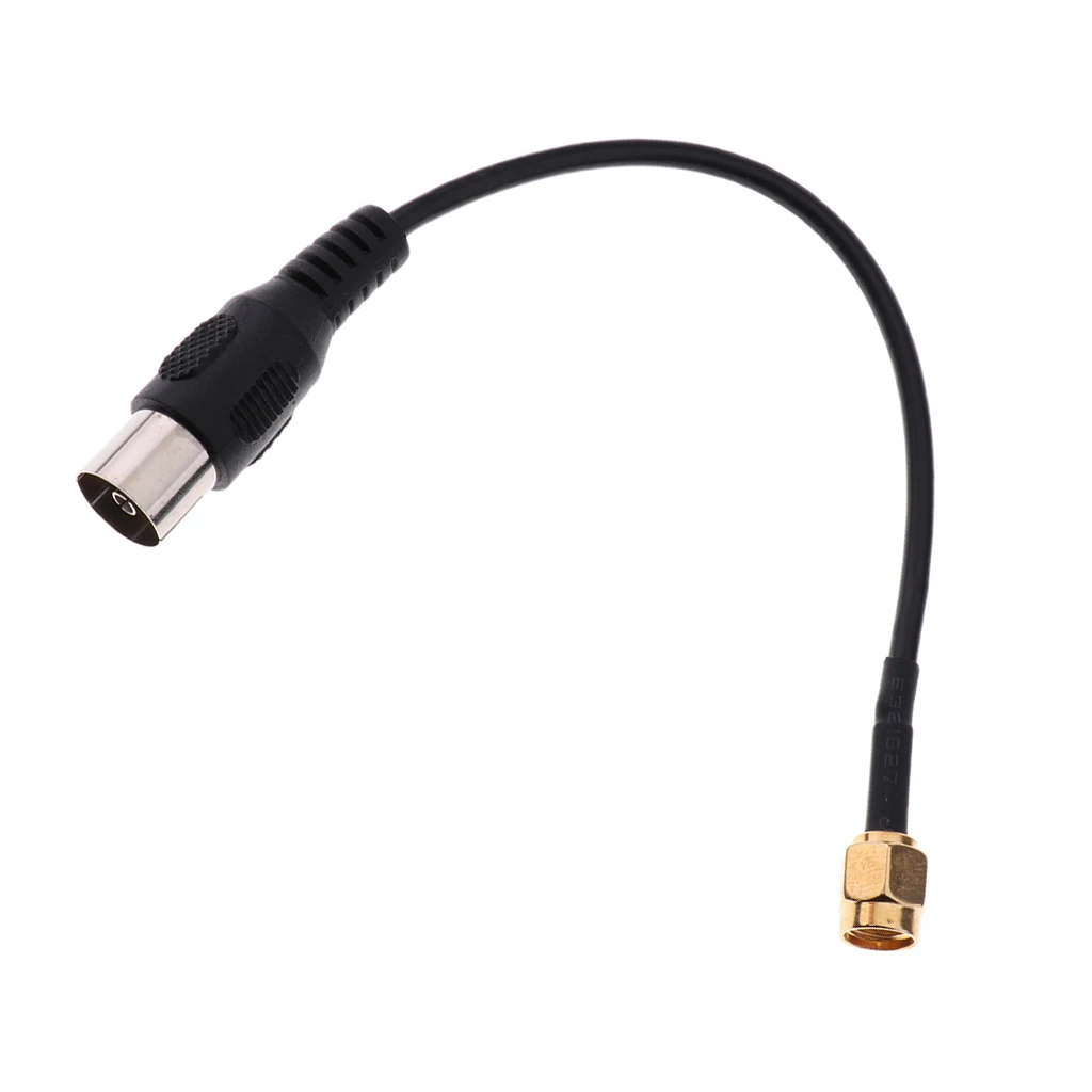 High Quality IEC DVB-T TV PAL female to SMA Male Jumper Pigtail Cable RG174