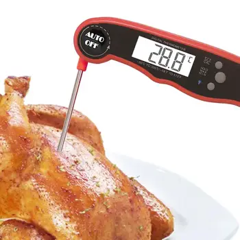 

Electronic Waterproof Food Meat Thermometer Foldable Probe LCD Temperature Gauge Meat Water Milk Cooking Food Thermometer Tool