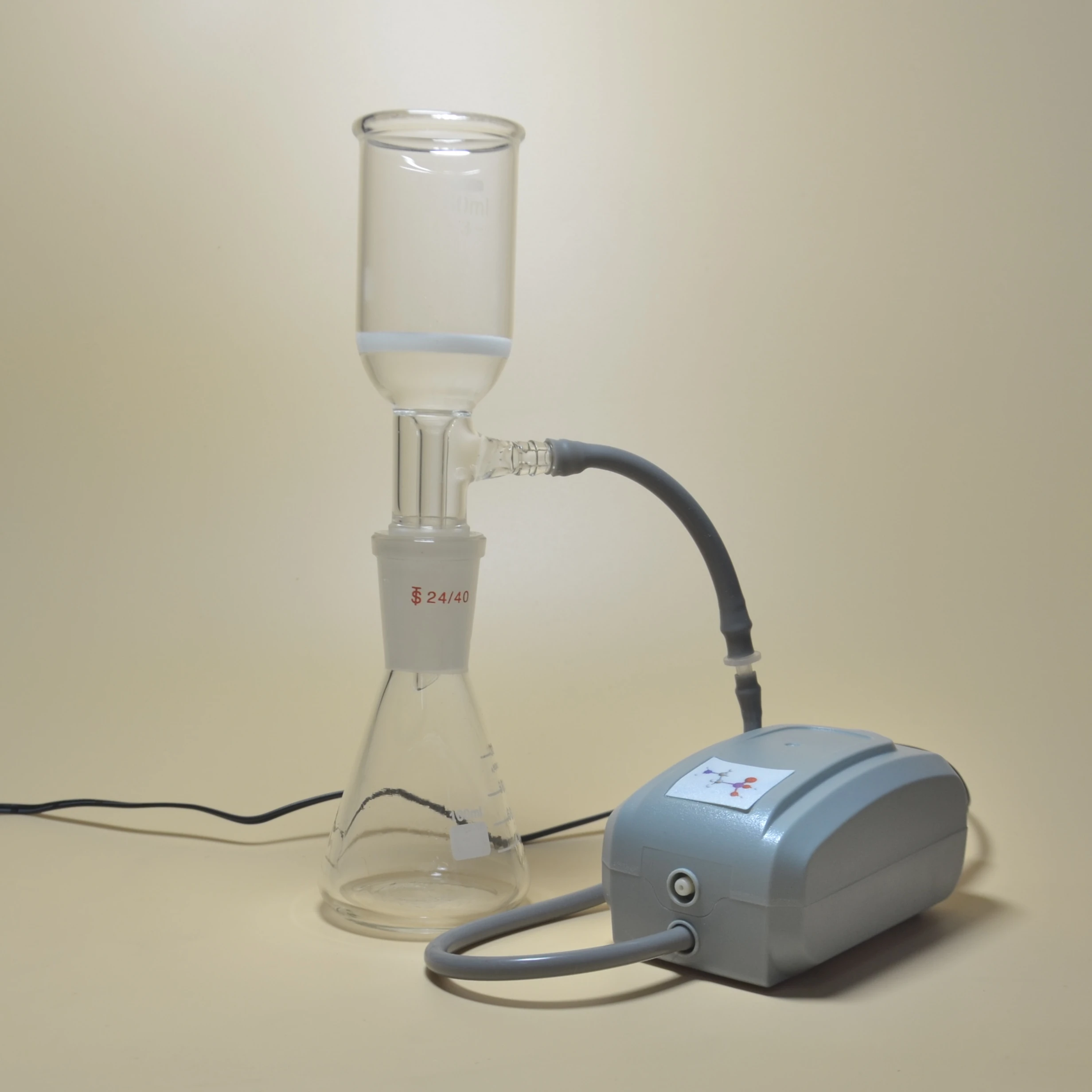Laboratory filter glassware kit with the Pump