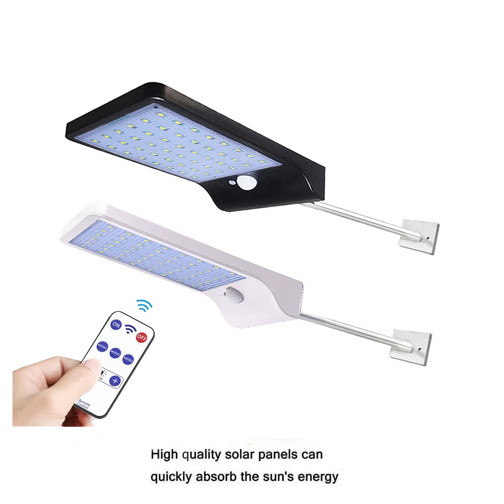 

48 LED Solar Light Radar Sensor Spotlight Outdoors Solar Garden Light Super Bright Yard Flood LED Lamp Waterproof remote control