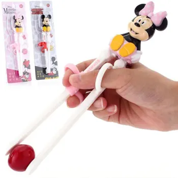 

1 Pair Cartoon Children Training Chopsticks Tableware Plastic Practice 3 Steps Practice Chopsticks Chinese Tableware