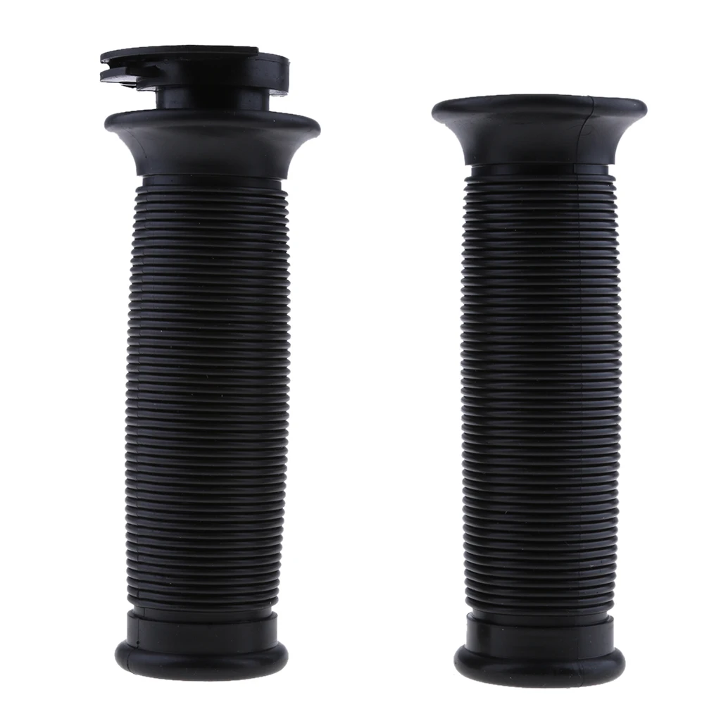 Motorbike Motocross Black Rubber Handlebar Grips 7/8
