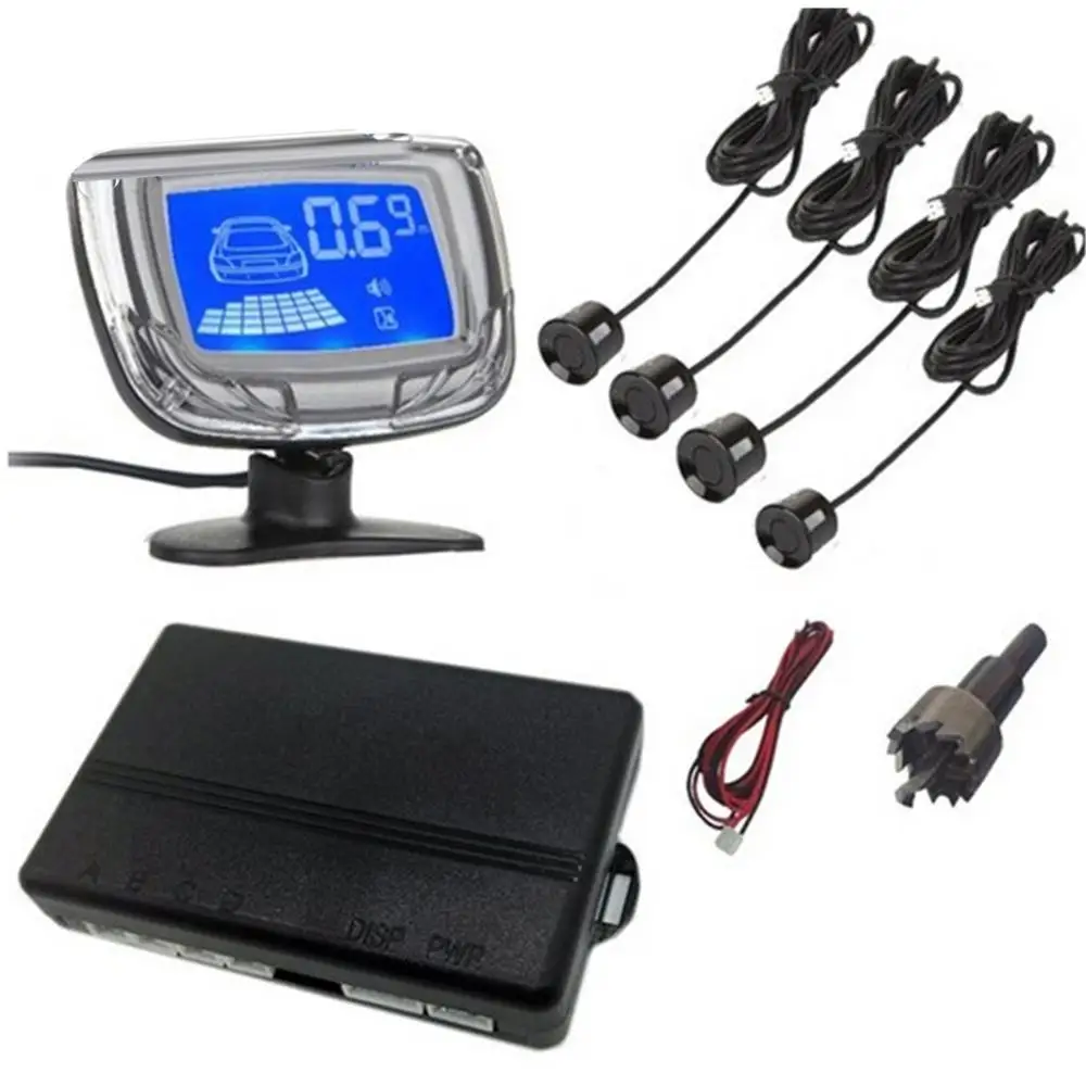 

Car Auto Parktronic Backlight Display LED Parking Sensor 8 Reverse Sensors Backup Car Parking Radar Monitor Detector System