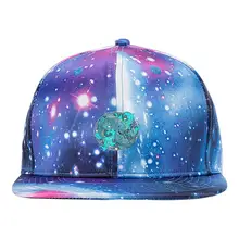 Рыбалка Бейсбол звездное небо кепки унисекс папа Регулируемая галактика шляпа синий