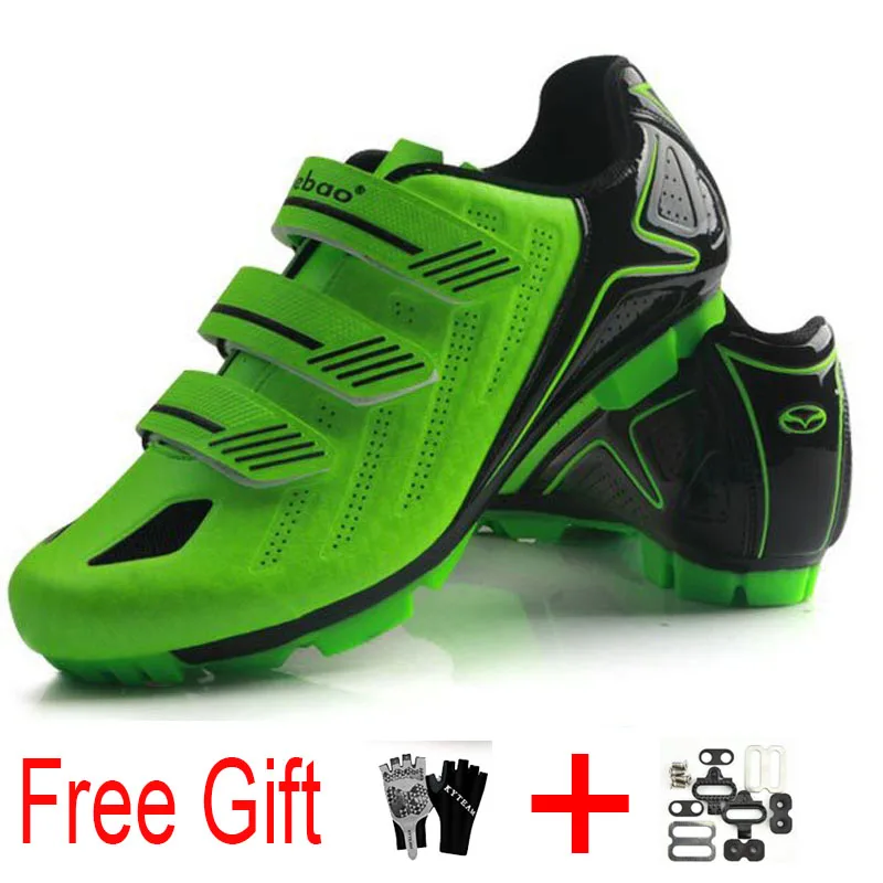 as picture Велосипедная обувь Tiebao SPD Cleat Мужская теплая обувь для горного велосипеда гоночная самоблокирующаяся дышащая Спортивная обувь для езды на велосипеде chaussure - Цвет: as picture