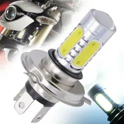 Универсальный 1 шт. H4 9003 30 Вт высокомощный мотоцикл светодиодный фонарь COB долговечная лампа белый Hi/Lo луч 6000K для Moto ATV аксессуары