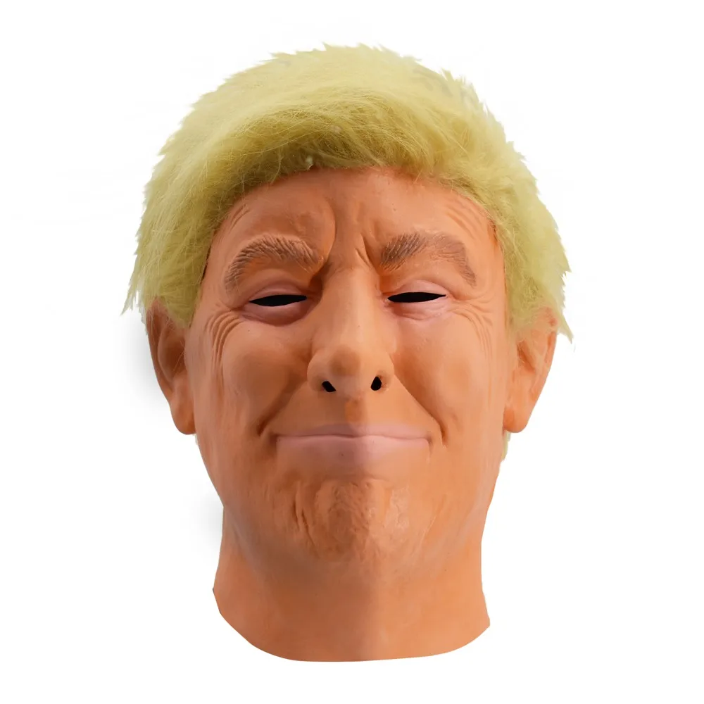 Маска Дональда Трампа маскарадный костюм для вечеринки Косплей латексный реалистичный страйкбол биллионер США реквизит - Цвет: Standard