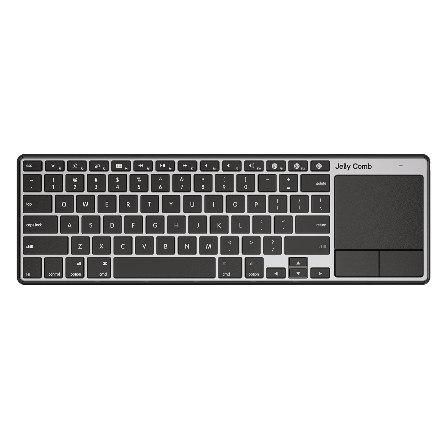 magic keyboard pc Jelly Comb Rechargeable Ultra Slim Multi-Device Bluetooth Wireless Keyboard with Touchpad for MacBook iMac iPhone iPad Pro Air magic keyboard pc Keyboards