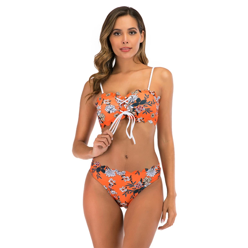 Floral Swimwear Women Sexy Bikinis Split Swimsuit Female Beach Wear Summer Bathing Suits Triangle Brazilian Printed Bikinis S-XL Floral Swimwear Women Sexy Bikinis Split Swimsuit Female Beach Wear Summer Bathing Suits Triangle Brazilian Printed Bikinis S-XL