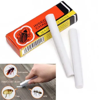 

1 Set Insecticide Chalk Effective Roaches Ant Killing Cockroach Ant Lice White 8cm*2.5cm*1.3cm