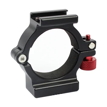 

1/4" Thread Stabilizer Durable 4-Ring Black Microphone Mount Video Light Accessory Extension For Zhiyun Smooth 4 Handle Gimbal
