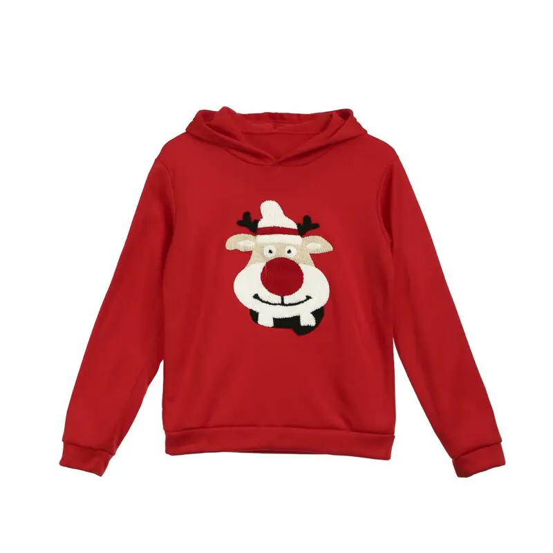 Christmas Family Matching Top Women Men Baby Hoodie Girl Boy Kid Pullover Sweatshirt Jumper Family Matching Top Blouse Clothes