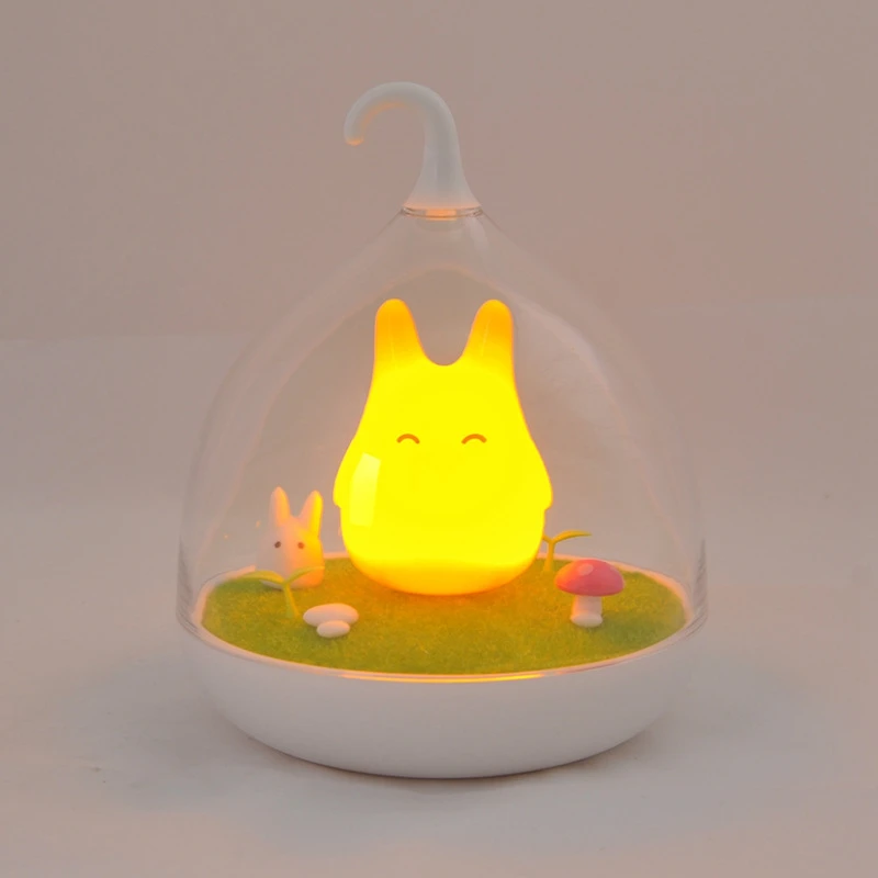 Preise Kreative Totoro Nette Tragbare Schalter Nacht Licht Touch Sensor USB LED Kid Geschenk Tisch Lampe Baby Schlafzimmer Schlaf Beleuchtung Kunst decor