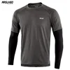 ARSUXEO Men's Spring Autumn Running Shirts Quick Dry Fit Compression Sport Shirt Long Sleeve Elastic Fitness Gym Clothing 18T8 ► Photo 1/6