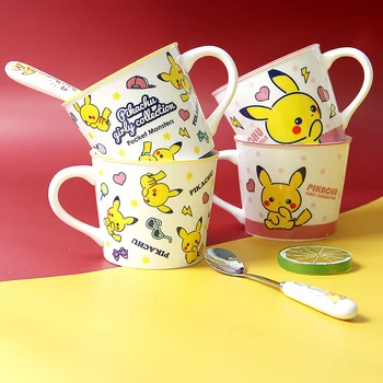 

cute japan cartoon pikachu pocket monster drinking milk cup porcelain caremic tea coffee mug gift