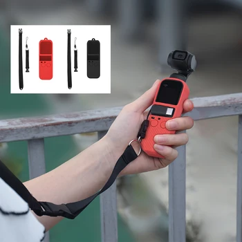 

Silicone Cover for DJI Osmo Pocket Gimble Accessories Protective Case Sling Strap Mini Camera Handle Handheld Gimbal Stabilizer