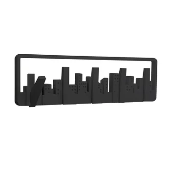 

Wall Mount Sturdy Bedroom Durable Decorative Storage Hook Hanger Living Room Pastoral Style Multipurpose Black Coat Home