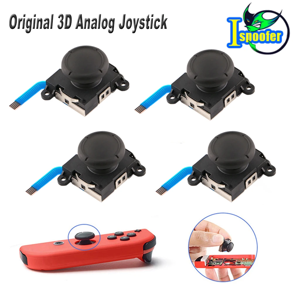Joystick analógico 3D 2020, thumb Stick grips, tapa de botón, pieza de repuesto para Nintendo Switch, JoyCon NS, Joy-Con