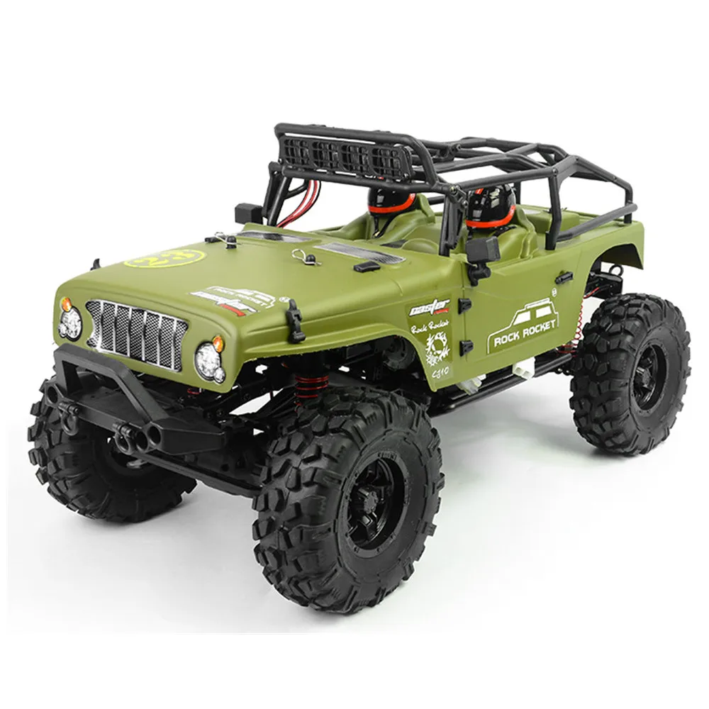 CJ10 для Caster 1/10 2,4G 4WD RC автомобиль электрический внедорожный Рок Гусеничный автомобиль с светодиодный светильник RTR модель