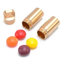 Качественная латунная аварийная портативная аптечка EDC Водонепроницаемая многосеточная коробка для таблеток Мини дорожная коробка для хранения наружной герметизации MJ