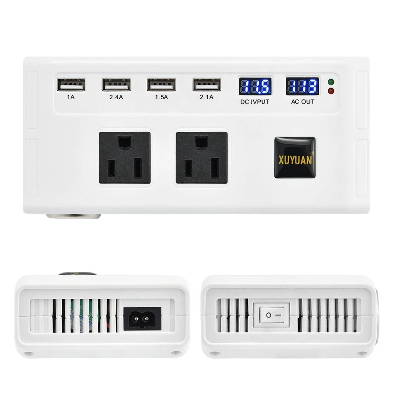 

200W Car Power Inverter DC 12V to AC 110V/220V Voltage Converter Laptop Inverter