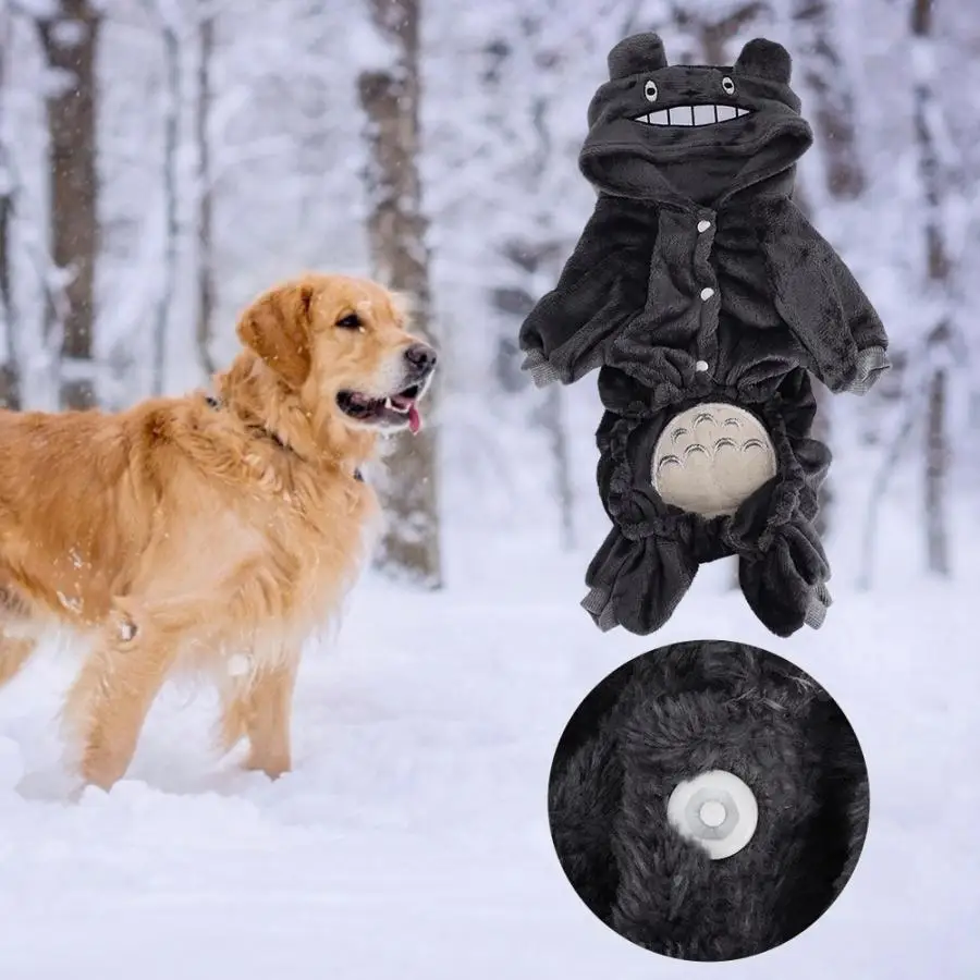 Pet Clothes Winter Warm Dog Puppy Jacket Coat Cartoon Costumes Clothing Hoodies for Dog Cat Keep Warm Clothes