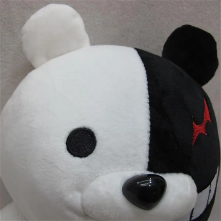 4 шт 25 см черный белый медведь плюшевый danganronpa monokuma игрушка медведь Dangan Ronpa мономедведь кигуруми кукла