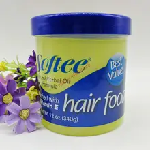 Мягкое натуральное травяное масло Витамин Е питание для волос 12 унций/340 г