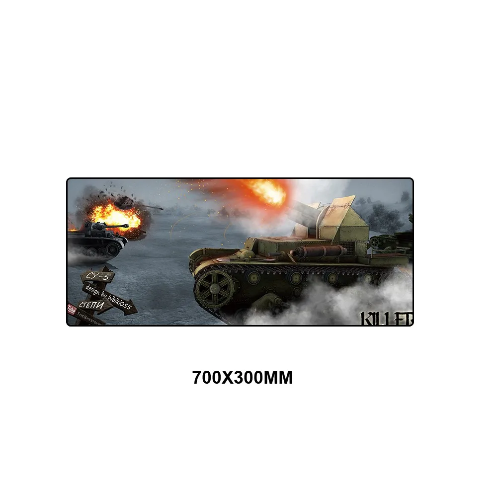 TKSJ-026 World of Tanks компьютерный ПК коврик для мыши Прочный клавиатура Игровой Коврик для мыши XL большой офисный стол коврики фиксирующий край коврик мышь для CS GO - Цвет: TKSJ-026