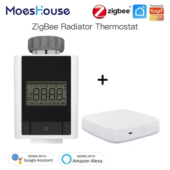 

Tuya ZigBee 3.0 Smart Thermostatic Radiator Valve Home Thermostat Heater TRV Voice Control with Alexa Google home Smart Life