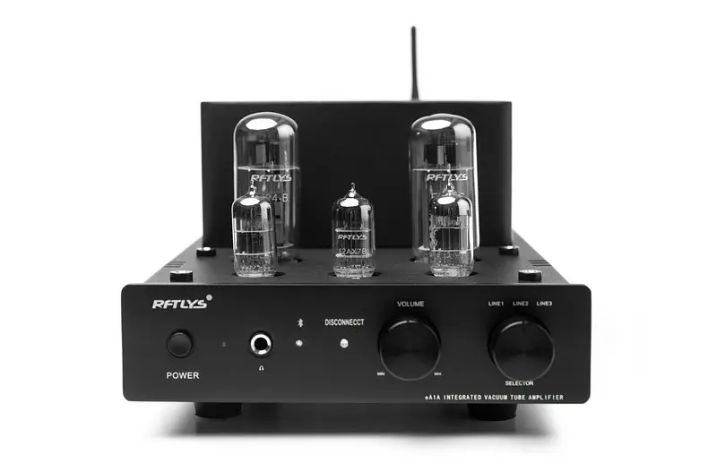 

Новейшие Rftlys EA1A EL34 2 шт. 6N1 вакуумные трубки и 12AX7 усилитель интегрированные наушники с 4,0 Bluetooth приемником
